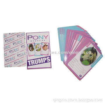 Animal Letter Playing Cards/Game Set, Age 3+, PP/UV Lamination